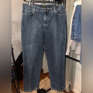 Eddie Bauer Women’s 16P Petite Straight Leg Jeans Medium Wash Stretch